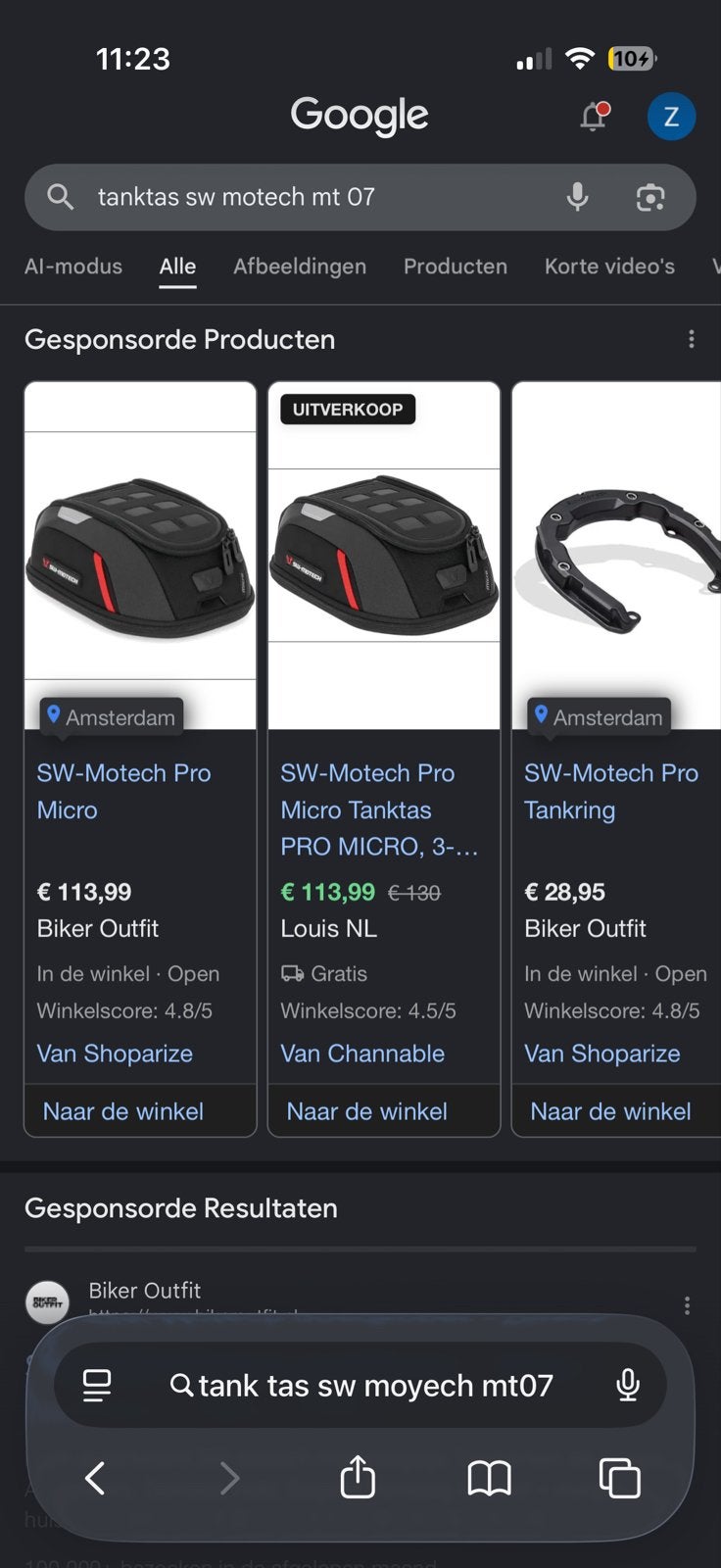 SW-Motech Pro Micro Tanktas voor MT-07, Motoren, Ophalen of Verzenden, Zo goed als nieuw