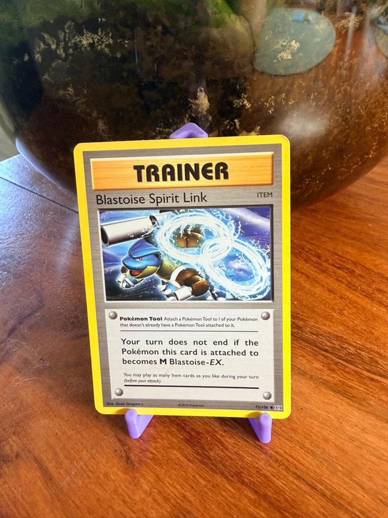 Pokémon Trainer Blastoise Spirit Link 73/108 Evolutions, Ophalen of Verzenden, Gebruikt, Losse kaart