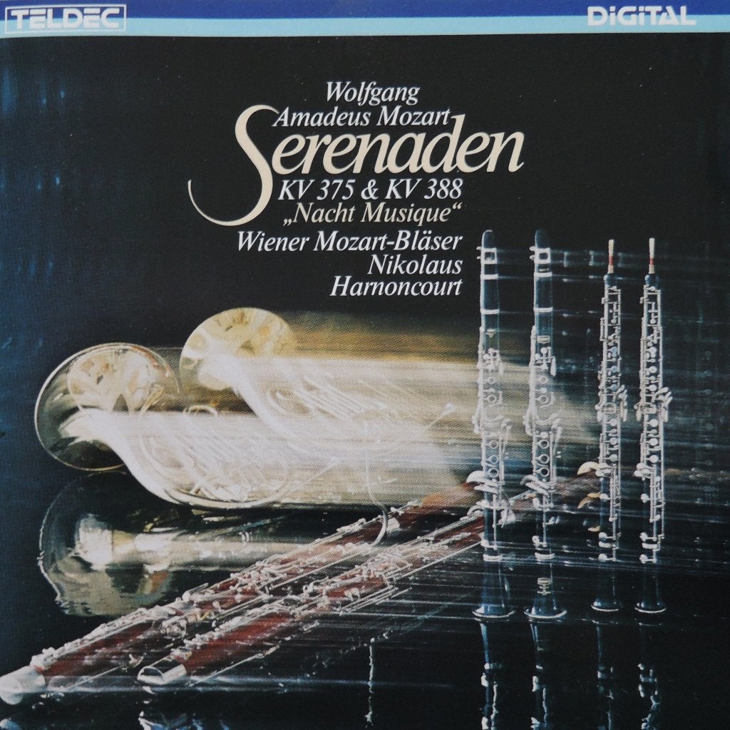 Serenaden KV375 & KV388 / Mozart - Harnoncourt- TELDEC- 1985, Ophalen of Verzenden, Classicisme, Zo goed als nieuw, Kamermuziek