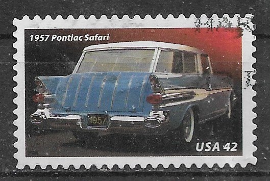 203-26 USA / Pontiac Safari 1957, Verzenden, Gestempeld, Noord-Amerika
