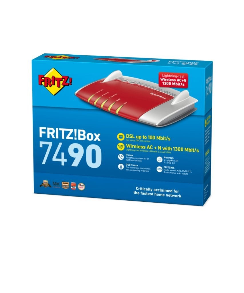 Modem/ Router Fritz!Box 7490 NIEUW IN DOOS !!, Ophalen of Verzenden, Nieuw, Router met modem, FRITZ!Box