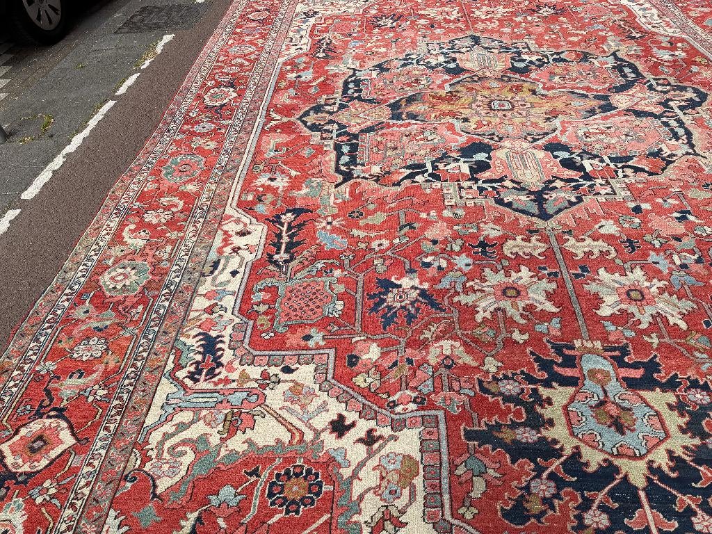 Zeer mooi Heriz Perzisch tapijt – 575 x 360 cm - Carpet- Rug, Overige kleuren, Wol, 200 cm of meer, Ophalen of Verzenden