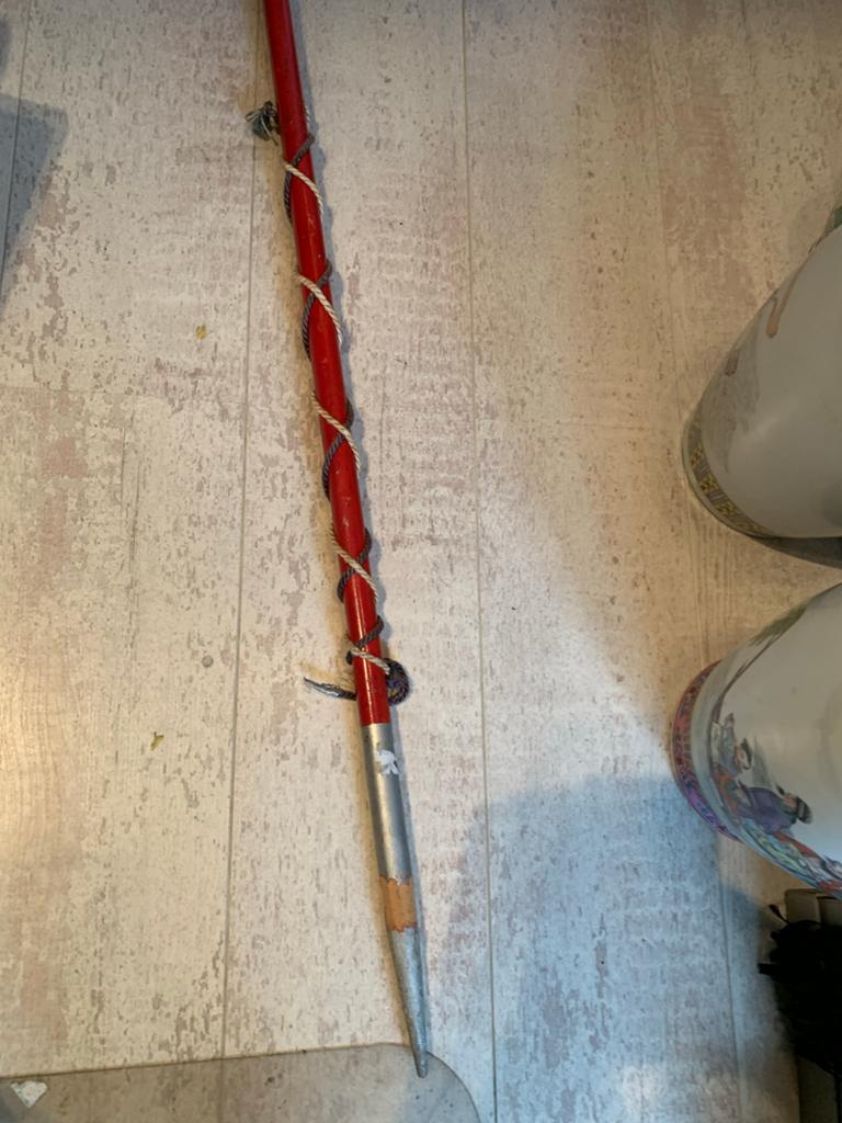 Antieke Houten Tambourmaître Stok / Drumband Staf, Antiek en Kunst, Curiosa en Brocante, Ophalen of Verzenden