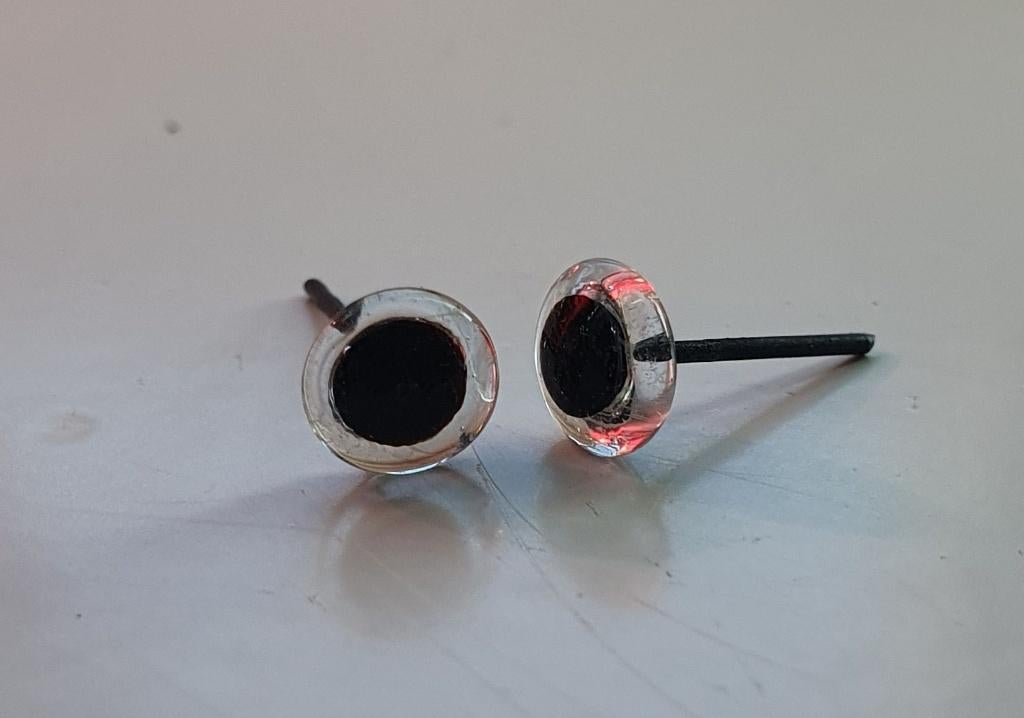 Glas oogjes voor o.a. Naaldvilten Wit 7mm, Verzenden, Nieuw, Knutselmateriaal
