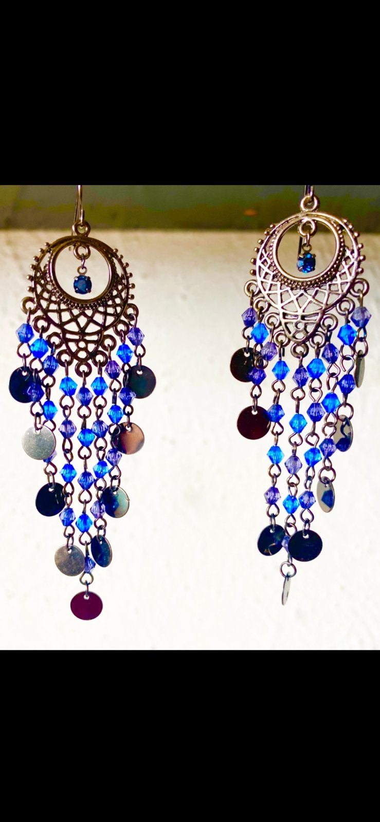 bijzonder mooie JAREN ‘70 CHANDERLIER OORHANGERS, Sieraden, Tassen en Uiterlijk, Oorbellen, Overige materialen, Hangers, Overige kleuren