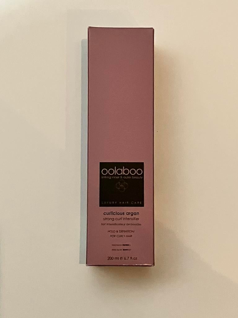 Oolaboo Curlicious Argan Strong Curl Intensifier 200ml, Ophalen of Verzenden, Nieuw, Gel, Wax, Haarlak of Mousse