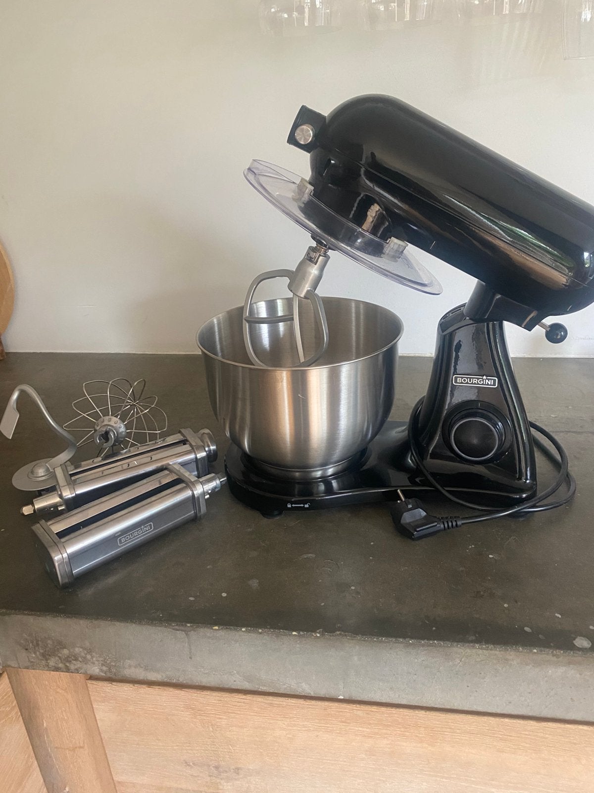 Keuken machine, Bourghini kitchen chef, Witgoed en Apparatuur, Keukenmixers, Gebruikt, 1 tot 2 liter, 3 snelheden of meer, Ophalen