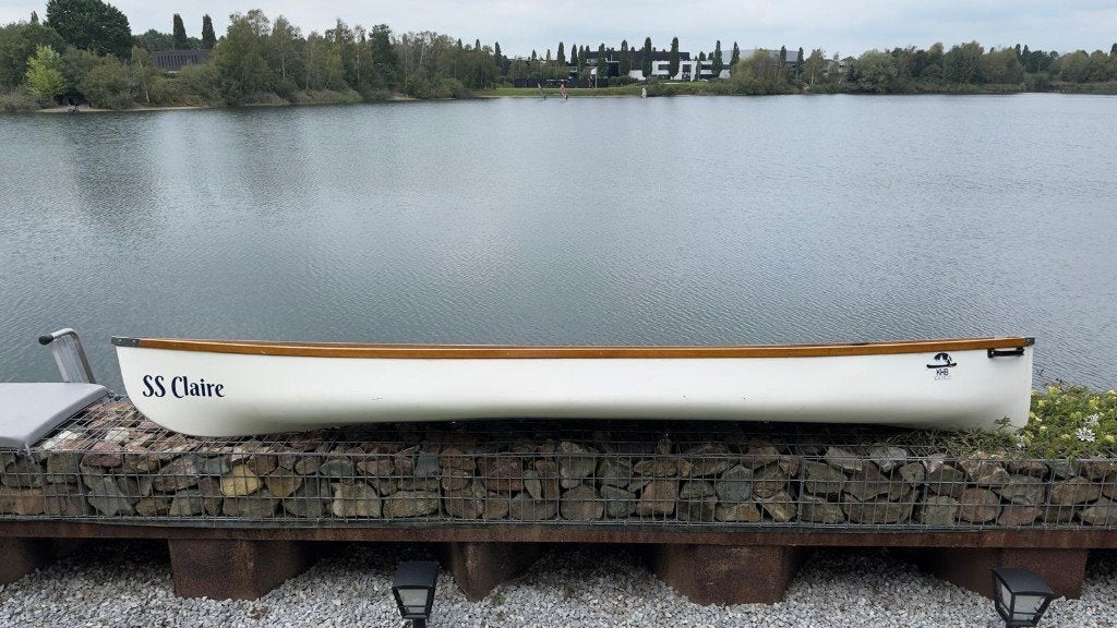 Prachtige canadese kano, Watersport en Boten, Ophalen, Gebruikt, Met peddels, Twee personen