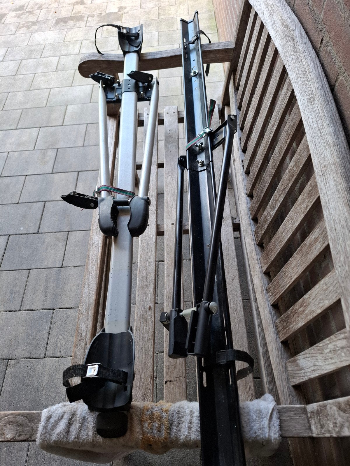 Twee fietsendragers voor dakmontage, Ophalen of Verzenden, 2 fietsen, Gebruikt, Dakdrager