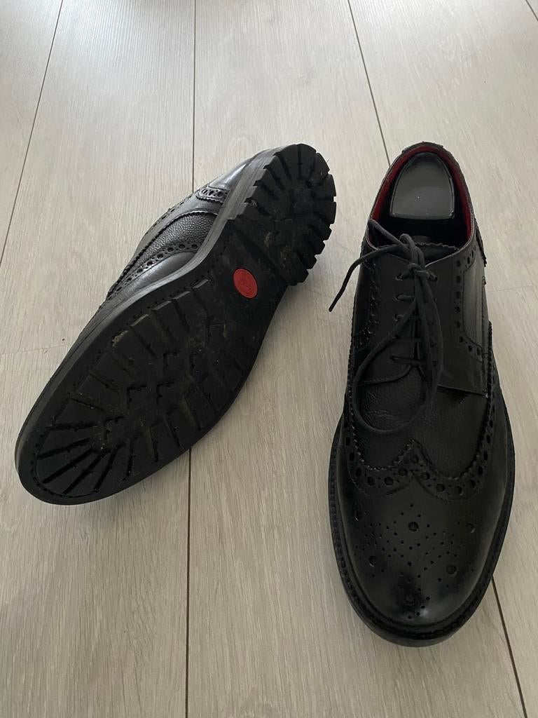Base London 45 zwart, Verzenden, Zwart, Gedragen, Veterschoenen