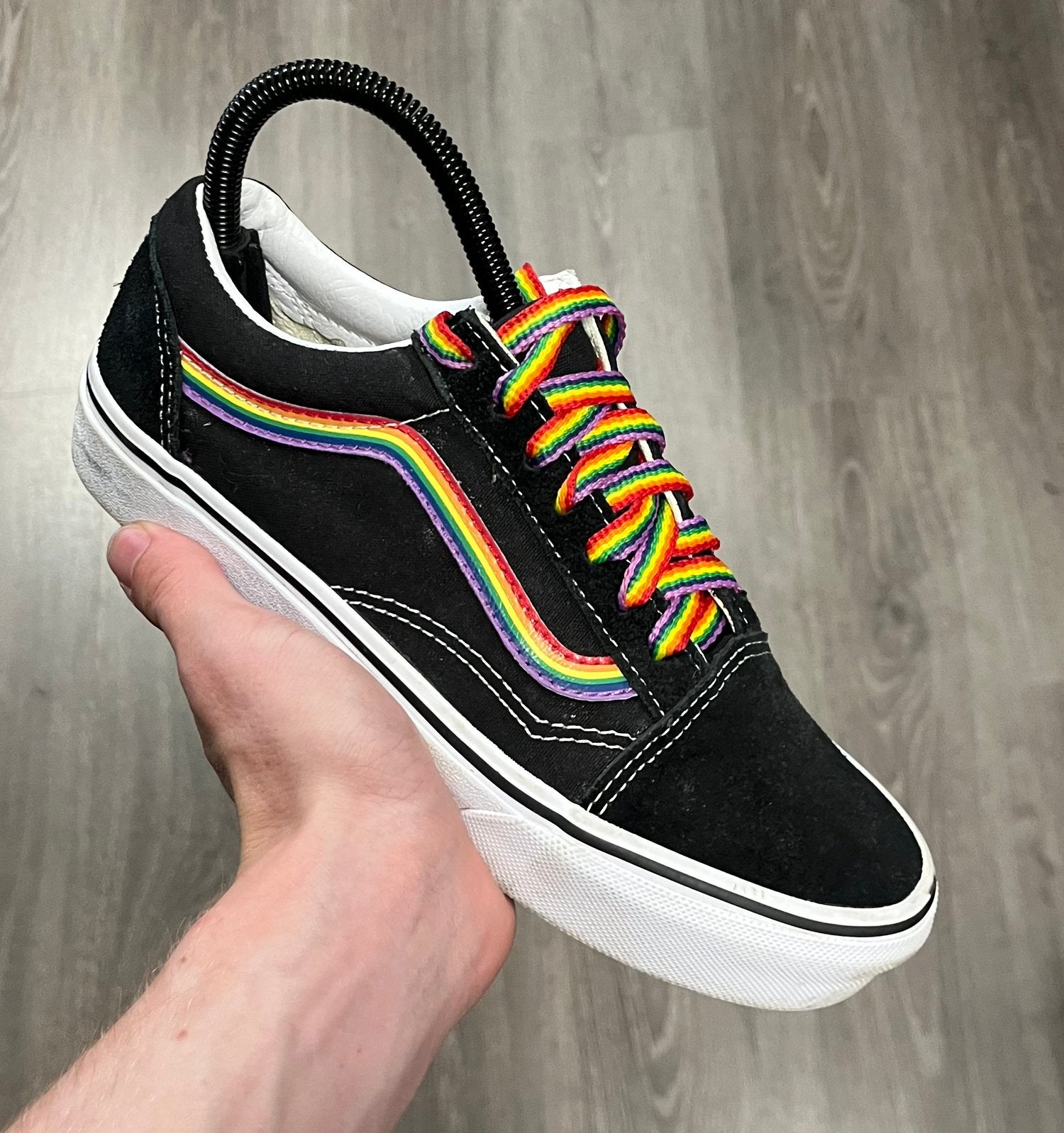 Vans Old Skool sneakers pride kleurrijk - Maat 37, Ophalen of Verzenden, Zo goed als nieuw, Zwart, Sneakers of Gympen