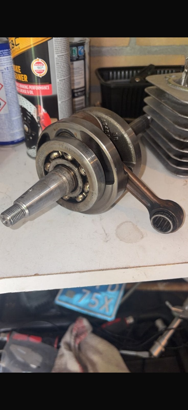 Krukas 125cc, Motoren, Ophalen