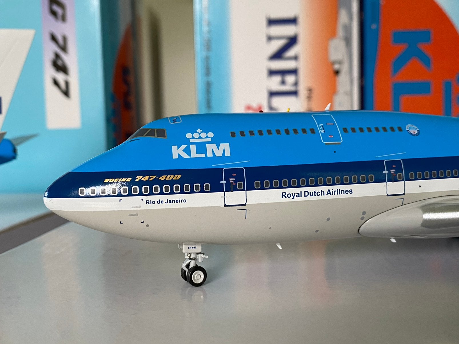 Inflight200 KLM Boeing 747 1/200, Ophalen of Verzenden, Zo goed als nieuw, Schaalmodel