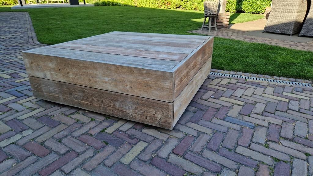 Verrijdbare steigerhouten tafel, tuintafel, loungetafel, Ophalen