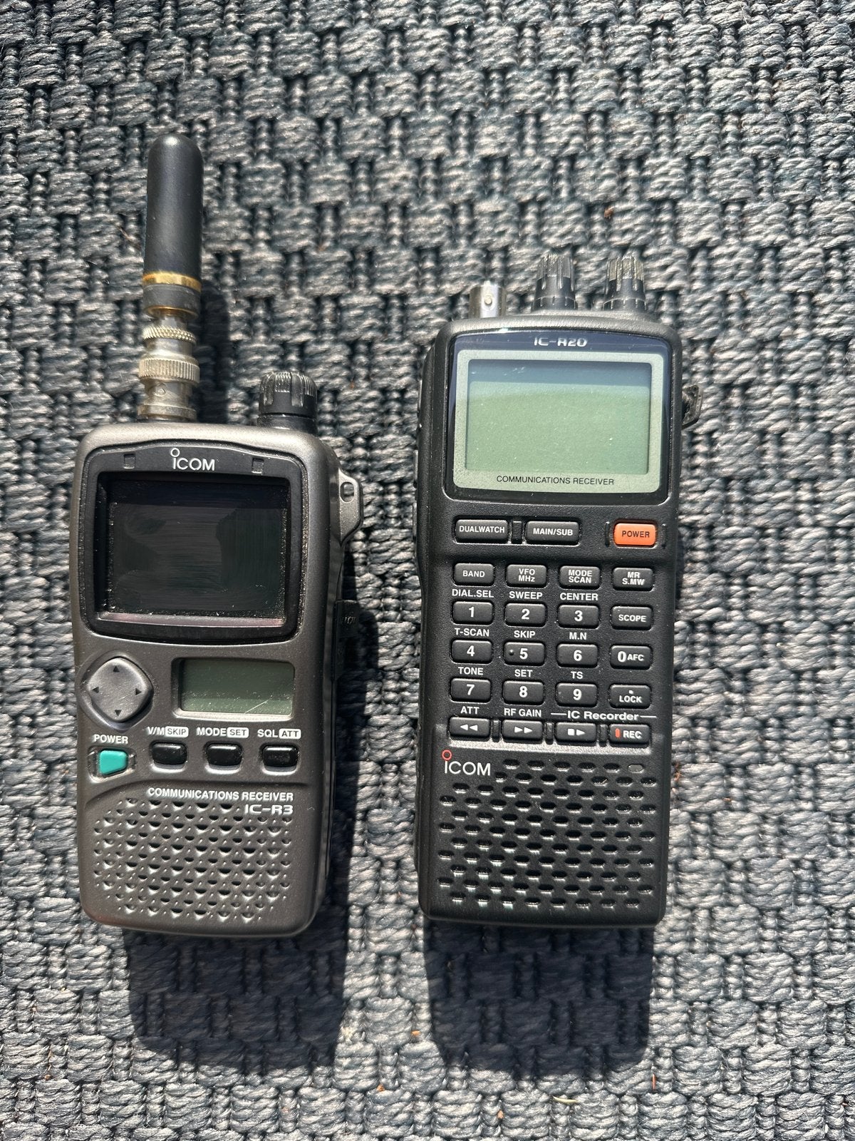 Icom IC-R3 en Icom IC-R20 Communicatie Ontvangers, Telecommunicatie, Ophalen of Verzenden, Gebruikt, Ontvanger
