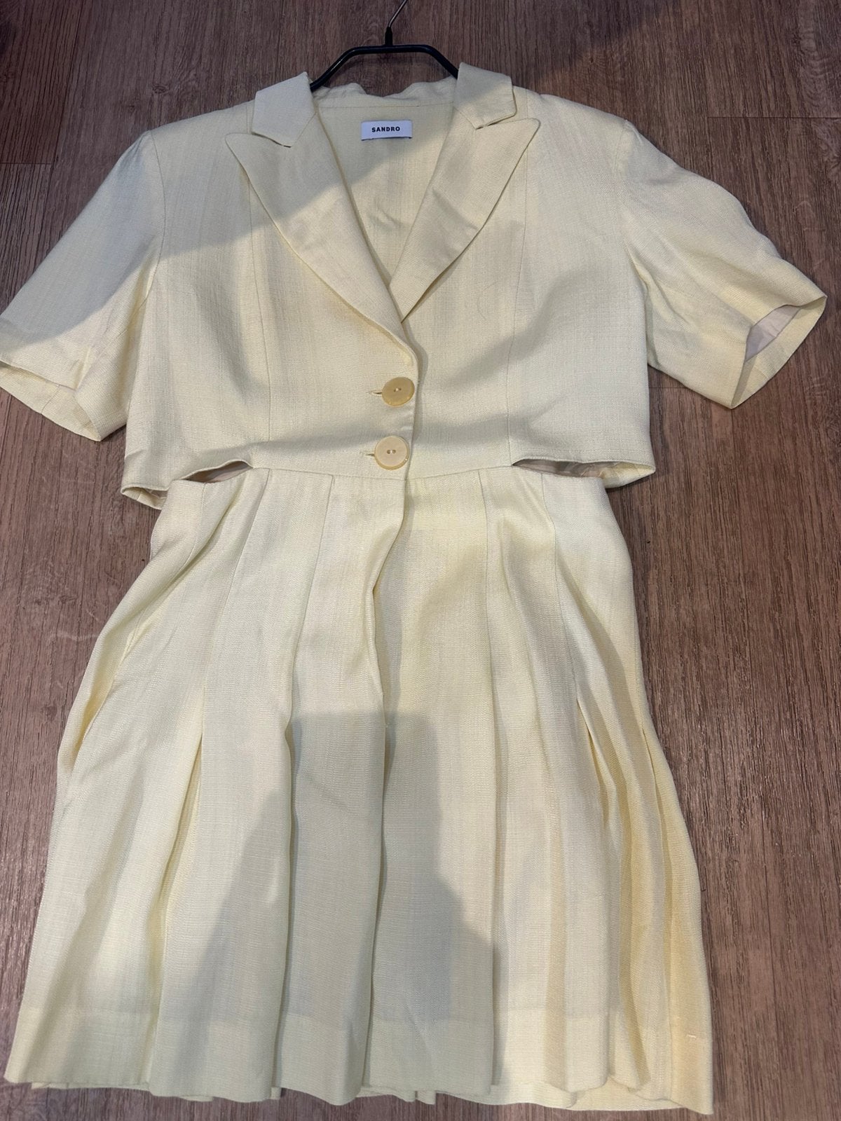 SANDRO JURK 36, Kleding | Dames, Geel, Ophalen of Verzenden, Zo goed als nieuw, Maat 36 (S)