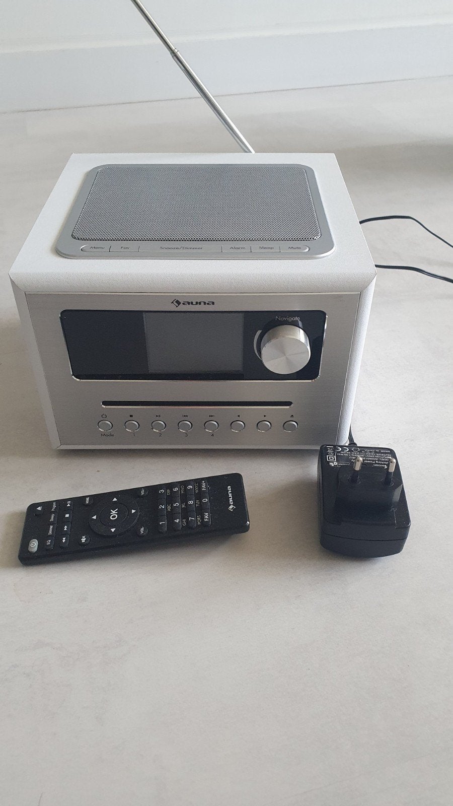 Auna Radio met CD-speler en afstandsbediening USB, Audio, Tv en Foto, Radio's, Ophalen, Gebruikt, Radio, Met cd-speler