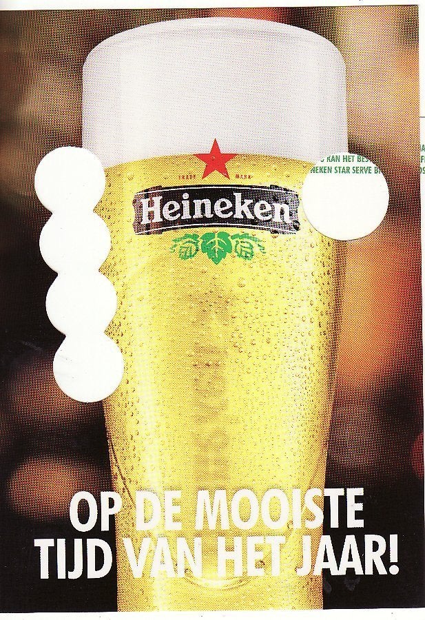 Heineken Op de mooiste tijd van het Jaar - kaart uit 2012, Verzamelen, Biermerken, Ophalen, Nieuw, Overige typen, Heineken