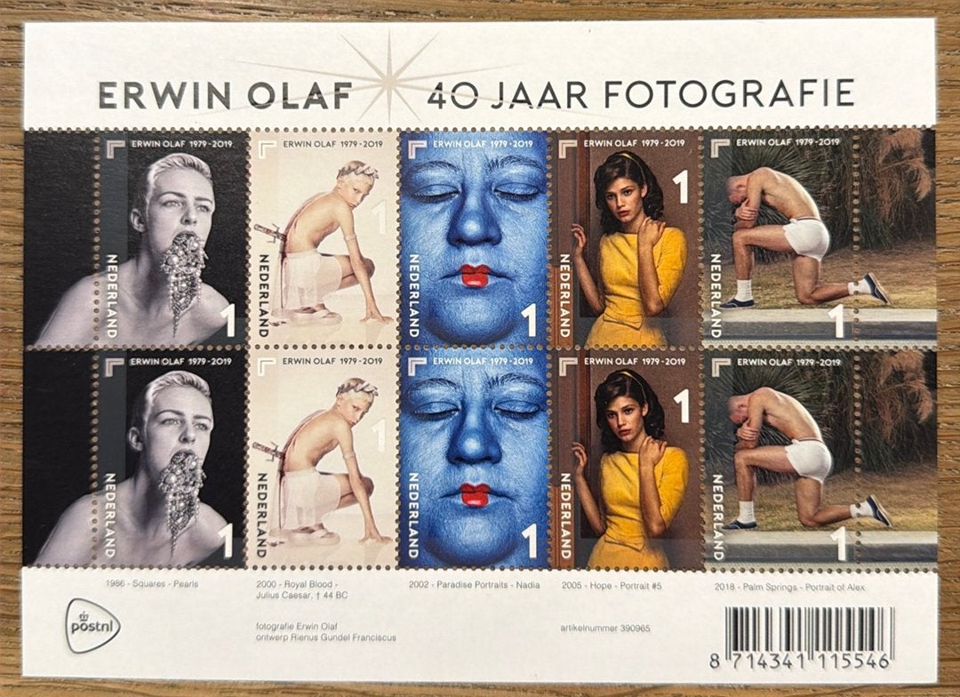 Postzegels pf. Erwin Olaf. 40 jaar fotografie, Postzegels en Munten, Postzegels | Nederland, Ophalen of Verzenden, Na 1940, Postfris