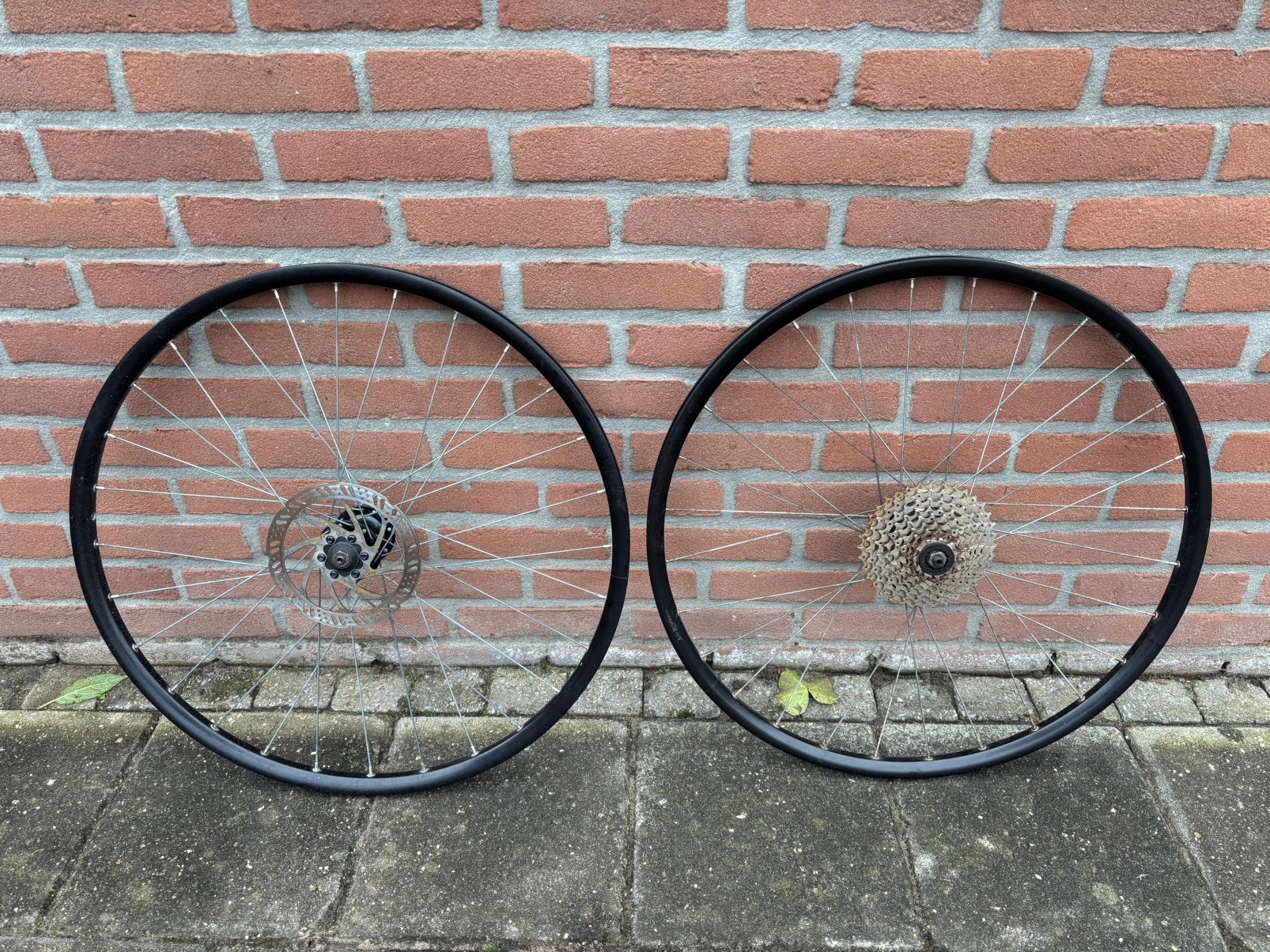 Setje 26 inch Wielen Mountainbike Wielsetje, Wiel, Gebruikt, Ophalen of Verzenden, Aluminium