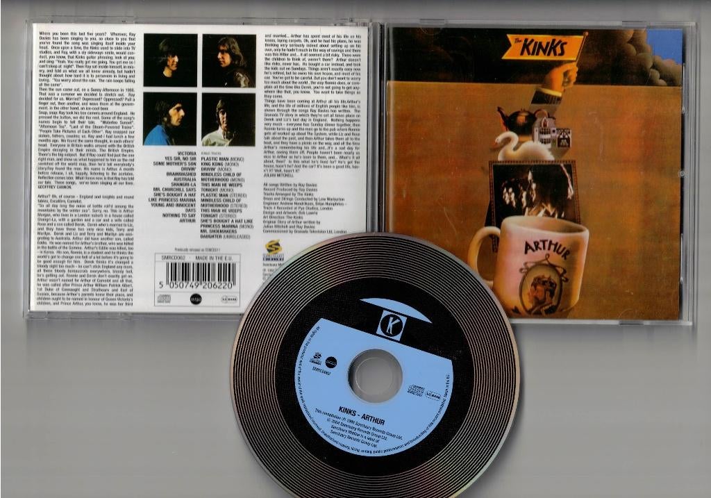 THE KINKS CD Arthur or the Decline and Fall - bonus tracks, Ophalen of Verzenden, Zo goed als nieuw