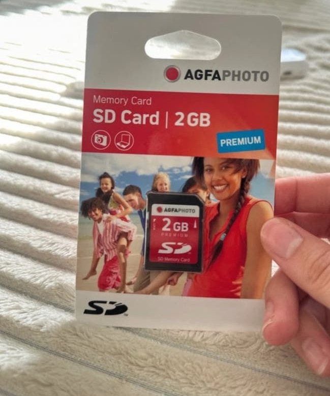 AGFAPHOTO SD Kaart 2GB Premium, Audio, Tv en Foto, SD, Nieuw, Ophalen of Verzenden, Fotocamera