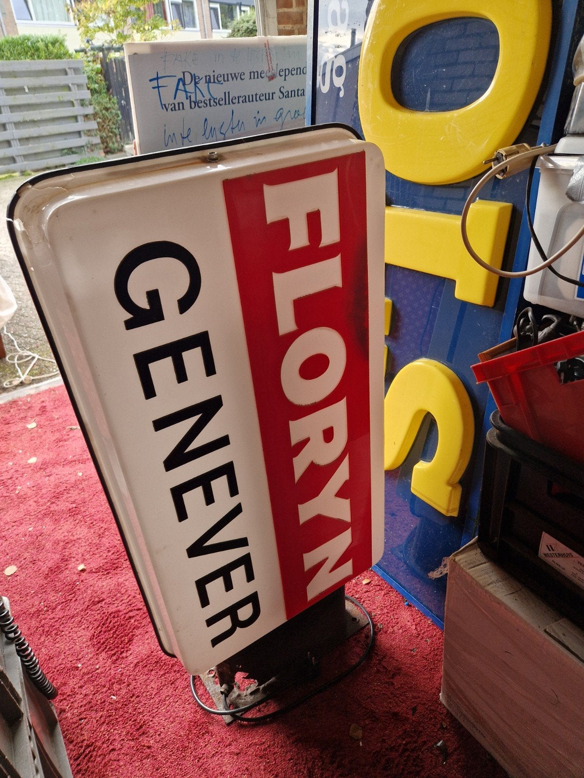 Floryn Genever lichtbak., Ophalen of Verzenden, Zo goed als nieuw, Lichtbak of (neon) lamp