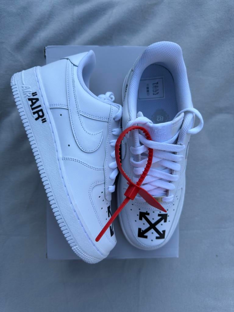 Custom Made Nike Air Force 1 Off White - Maat 40, Kleding | Heren, Schoenen, --, Wit, Nieuw, Ophalen of Verzenden