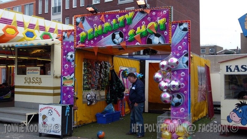 Gezocht Penalty Shot Kermis Attractie - Voetbalspel, Ophalen, Gebruikt