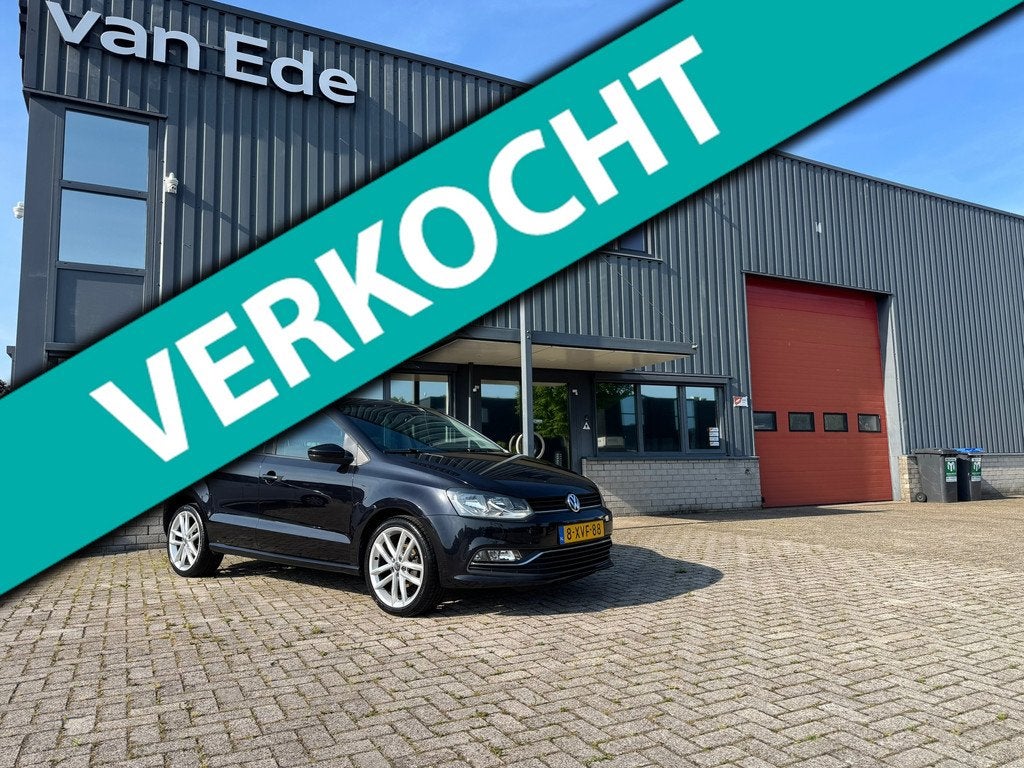 Volkswagen Polo 1.2 TSI Highline 5drs Clima Cruise Navi Apk!, Stof, Zwart, Origineel Nederlands, Bedrijf