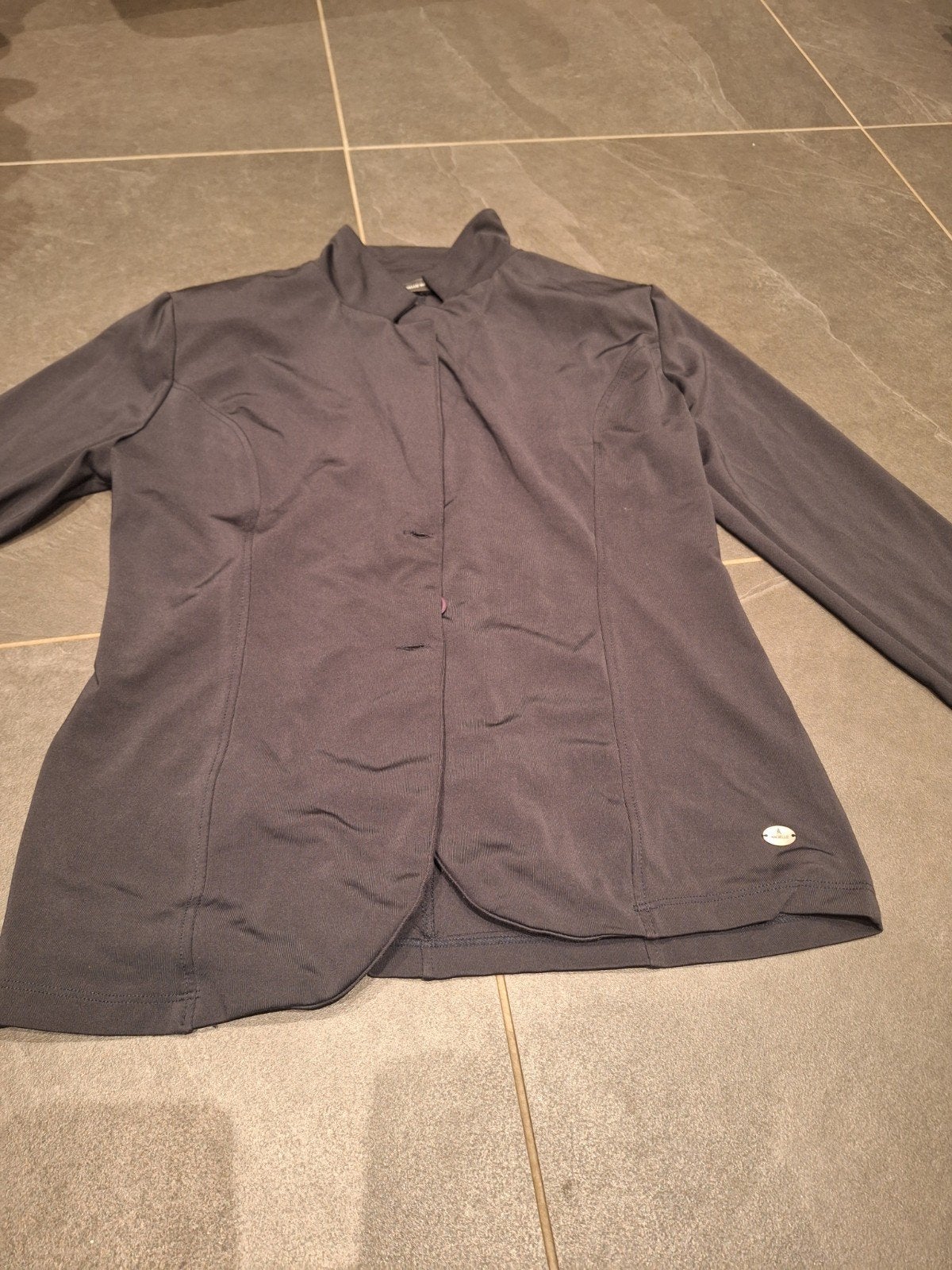 Angelle Milan travelstof jasje XL zo goed als nieuw, Angelle Milan, Zwart, Maat 42/44 (L), Ophalen of Verzenden