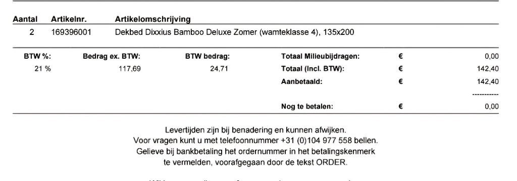dekbedden, Eenpersoons, Bamboe, Wit, Nieuw