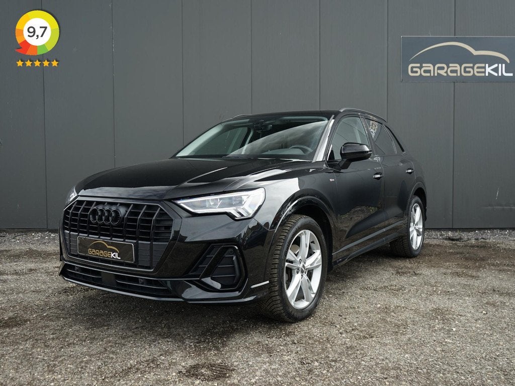 Audi Q3 35 TFSI S Line Pro Line Sportstoelen / Pano dak / BT, Euro 6, 150 pk, Zwart, Bedrijf
