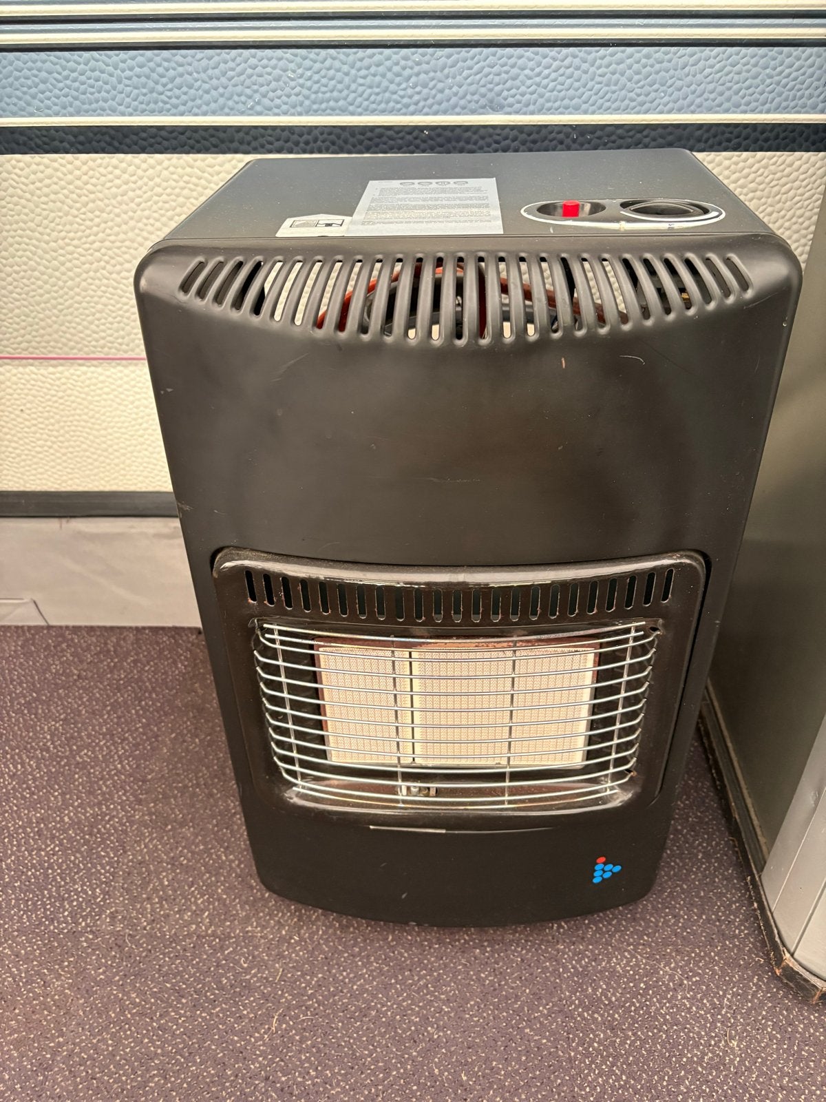 Compacte gaskachel voor caravan of camper, Huis en Inrichting, Kachels, Ophalen, Gebruikt, Gas, Vrijstaand