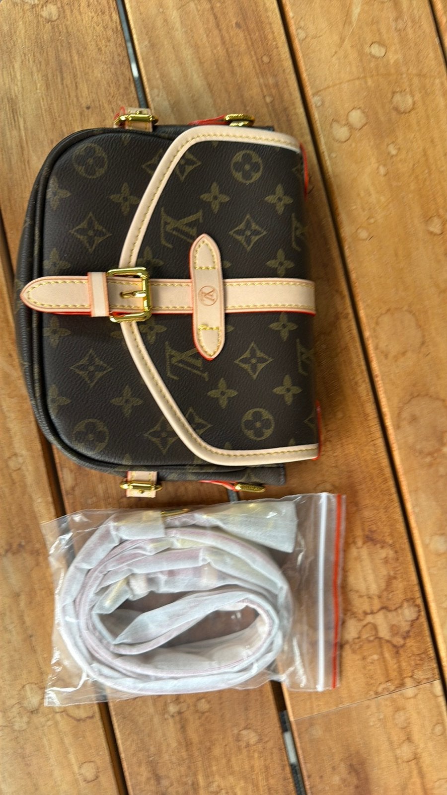 Tas, Ophalen of Verzenden, Nieuw, Bruin, Schoudertasje