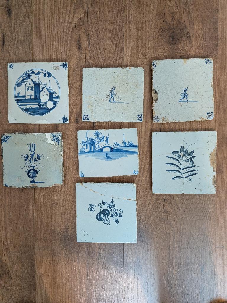 Tegel antiek, Antiek en Kunst, Antiek | Wandborden en Tegels, Ophalen of Verzenden
