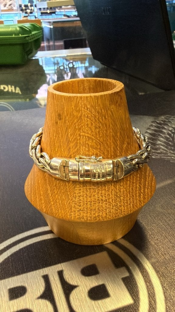BUDDHA TO BUDDHA ARMBAND TYPE 183 E KADEK 19 CM € 179,95, Ophalen of Verzenden, Zo goed als nieuw, Zilver, Zilver