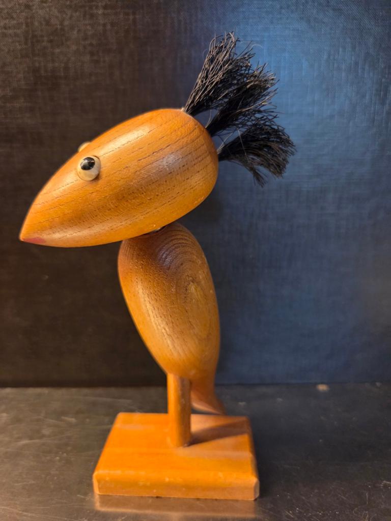 Hans Bolling vogel met verward haar, flesopener, Ophalen of Verzenden