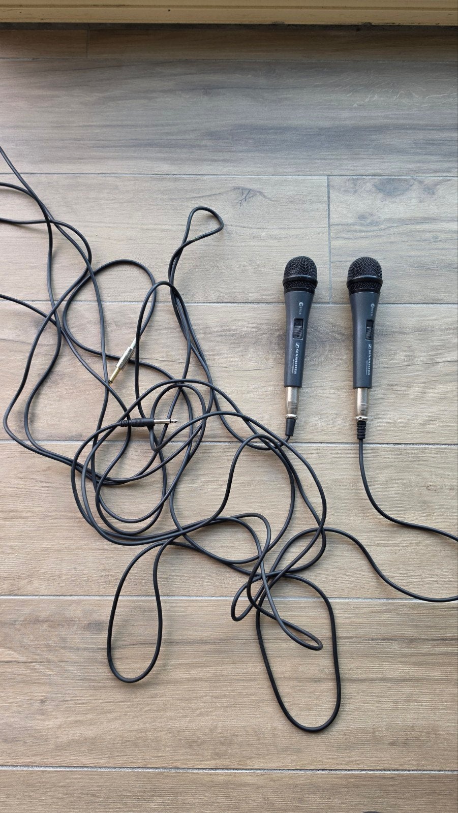 2x sennheiser  met kabel, Ophalen, Gebruikt, Zangmicrofoon
