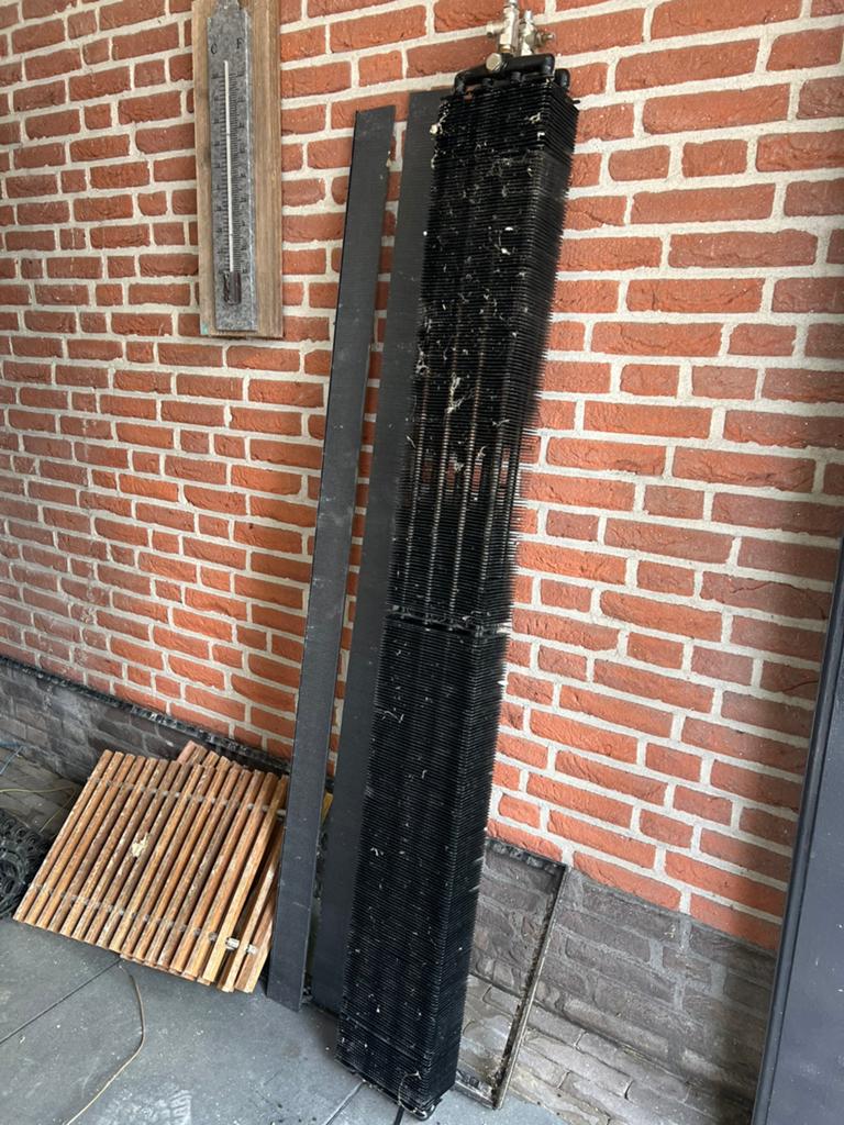 Concectorput met eiken rooster, Tuin en Terras, Gaas en Draad, Ophalen, Zo goed als nieuw, Minder dan 10 meter, Overige typen