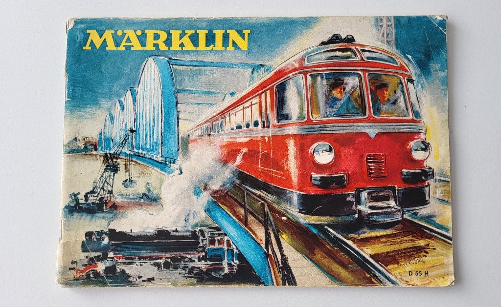 Marklincatalogus 1955, Hobby en Vrije tijd, Gebruikt, Gelijkstroom, Märklin, Boek, Tijdschrift of Catalogus