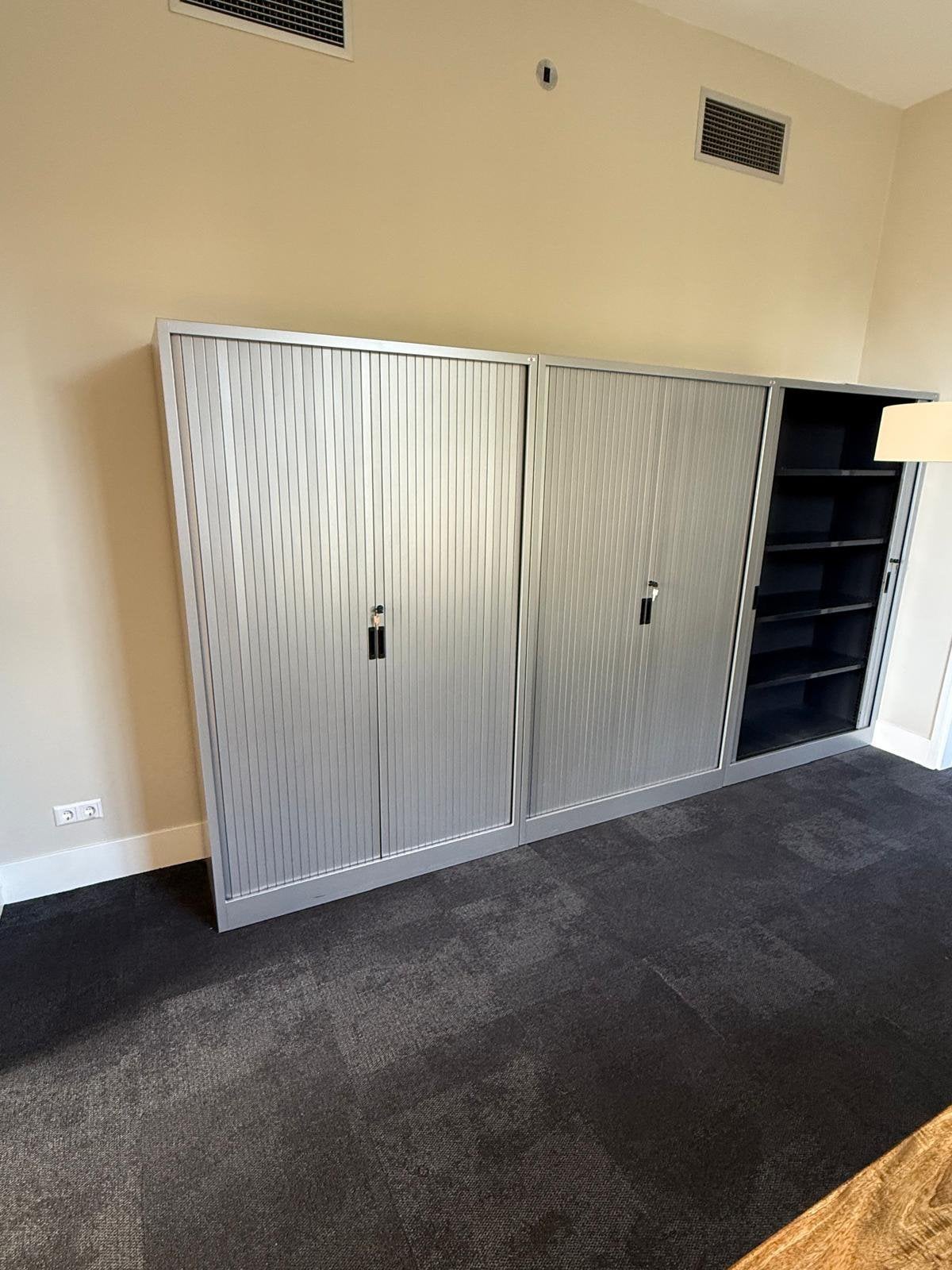 Archief kast met roldeur, Huis en Inrichting, Ophalen, Gebruikt, 100 tot 150 cm, 25 tot 50 cm