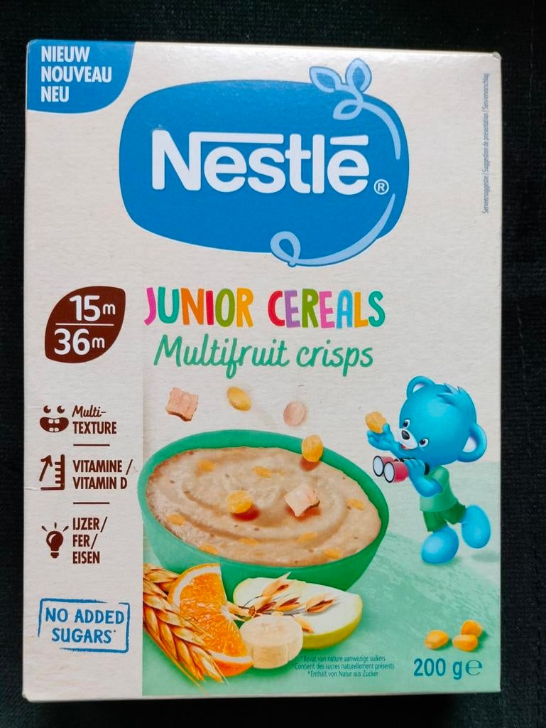 5 x Nestlé Junior Cereals Multifruit Crisps voor 1 euro p st, Ophalen of Verzenden, Nieuw, Overige typen