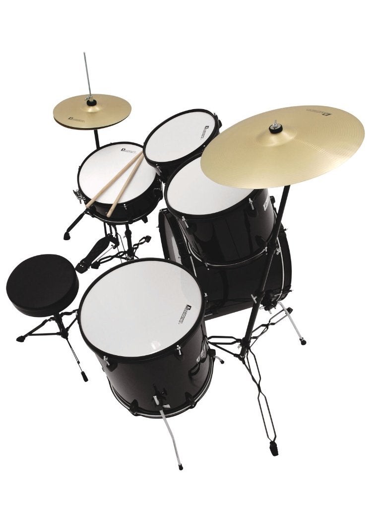 DIMAVERY DS-200 Drum set black, ., Drums of Percussie, Nieuw, Ophalen of Verzenden