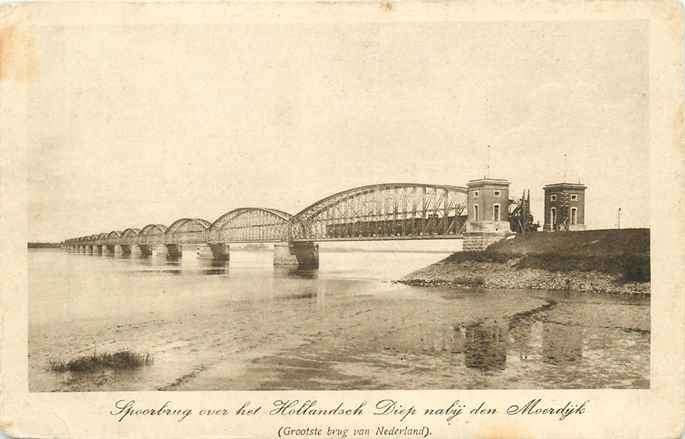 301-192-049 Moerdijk Spoorbrug, Verzamelen, Verzenden, Voor 1920, Noord-Brabant