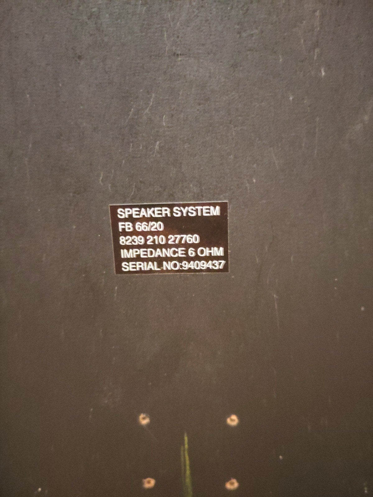 Philips FB 66/20 Speaker Systeem - 6 Ohm Impedantie, Audio, Tv en Foto, Ophalen, Stereo speakers, Philips, Zo goed als nieuw