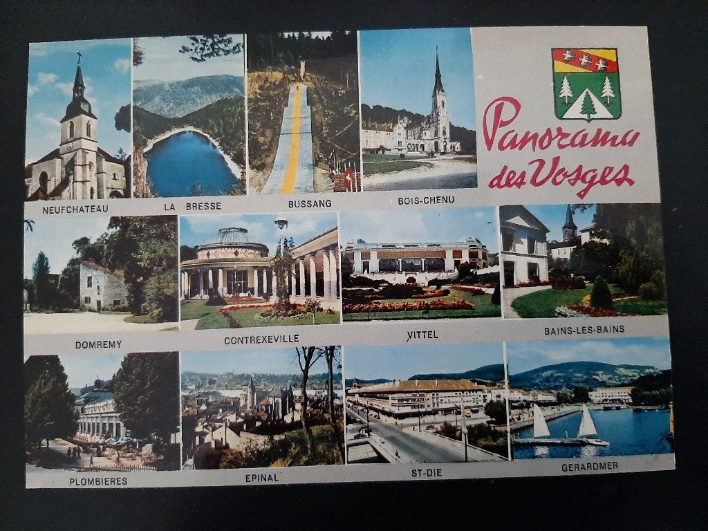 Panorama van de Vogezen, ongelopen. 12 luik, Verzenden, 1960 tot 1980, Ongelopen, Frankrijk
