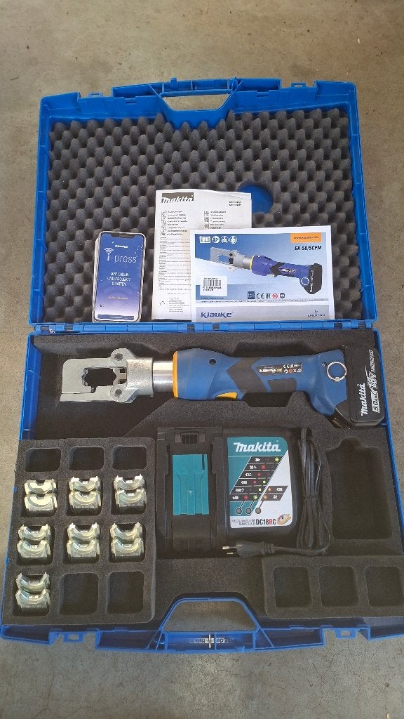 Klauke EK50/5 CFM accu kabelschoen perstang perstang pers, ., Ophalen of Verzenden, Zo goed als nieuw, .