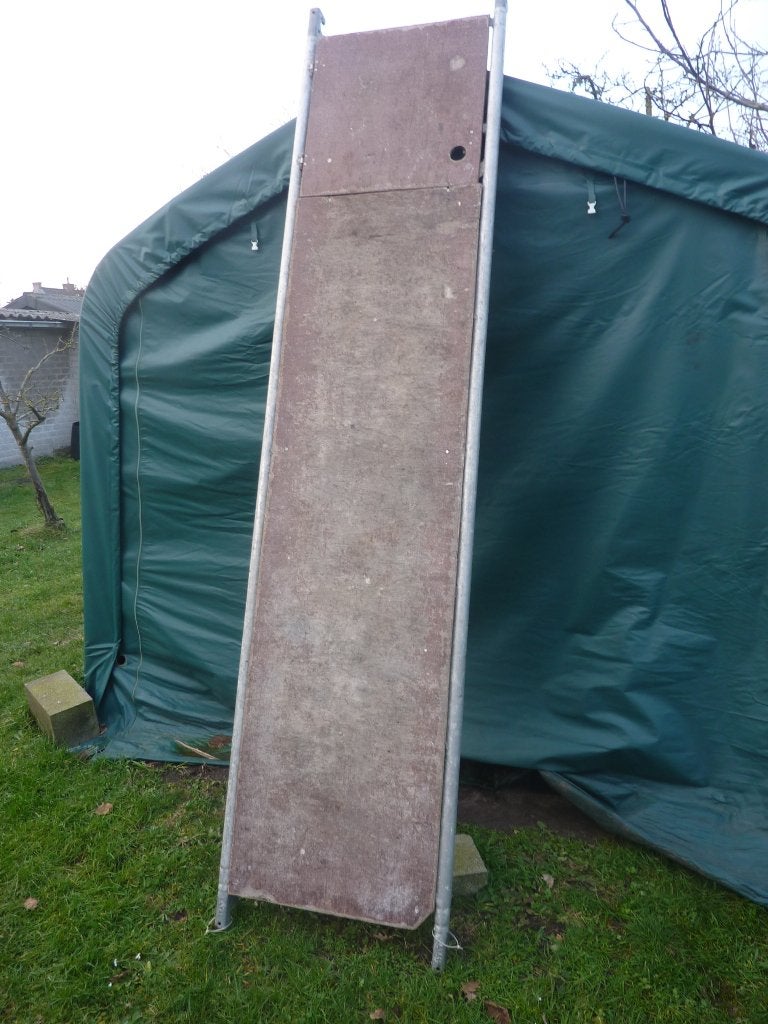 Te koop  steigerplateau 2,85 meter, Doe-het-zelf en Verbouw, Steigers, Ophalen, Gebruikt, Gevelsteiger, Minder dan 2 meter