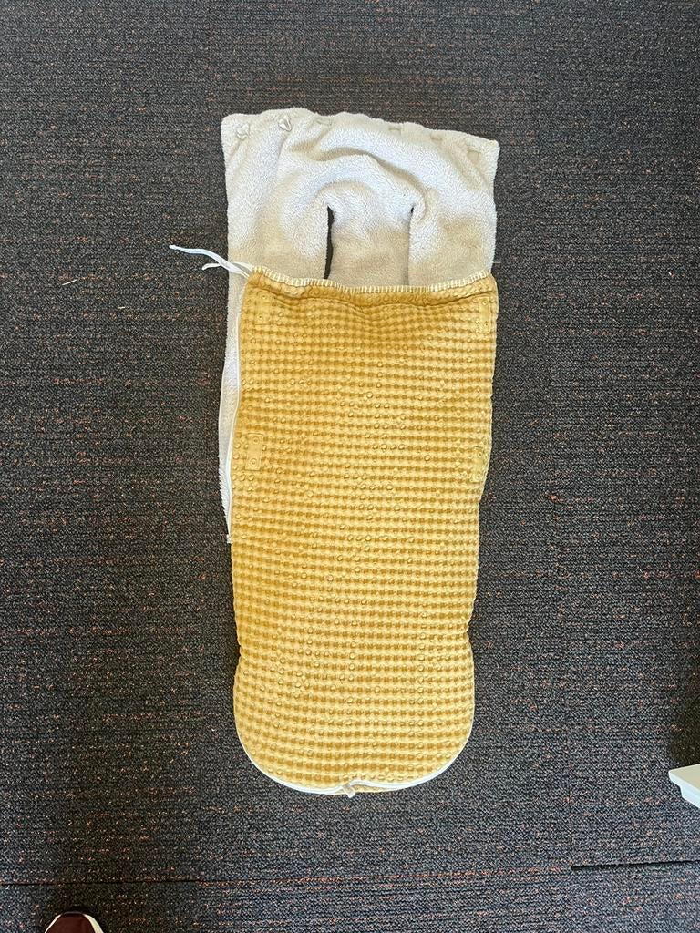 Koeka voetenzak wafelstof geel buggy of kinderwagen, Ophalen of Verzenden, Zo goed als nieuw, 70 tot 85 cm, Overige typen